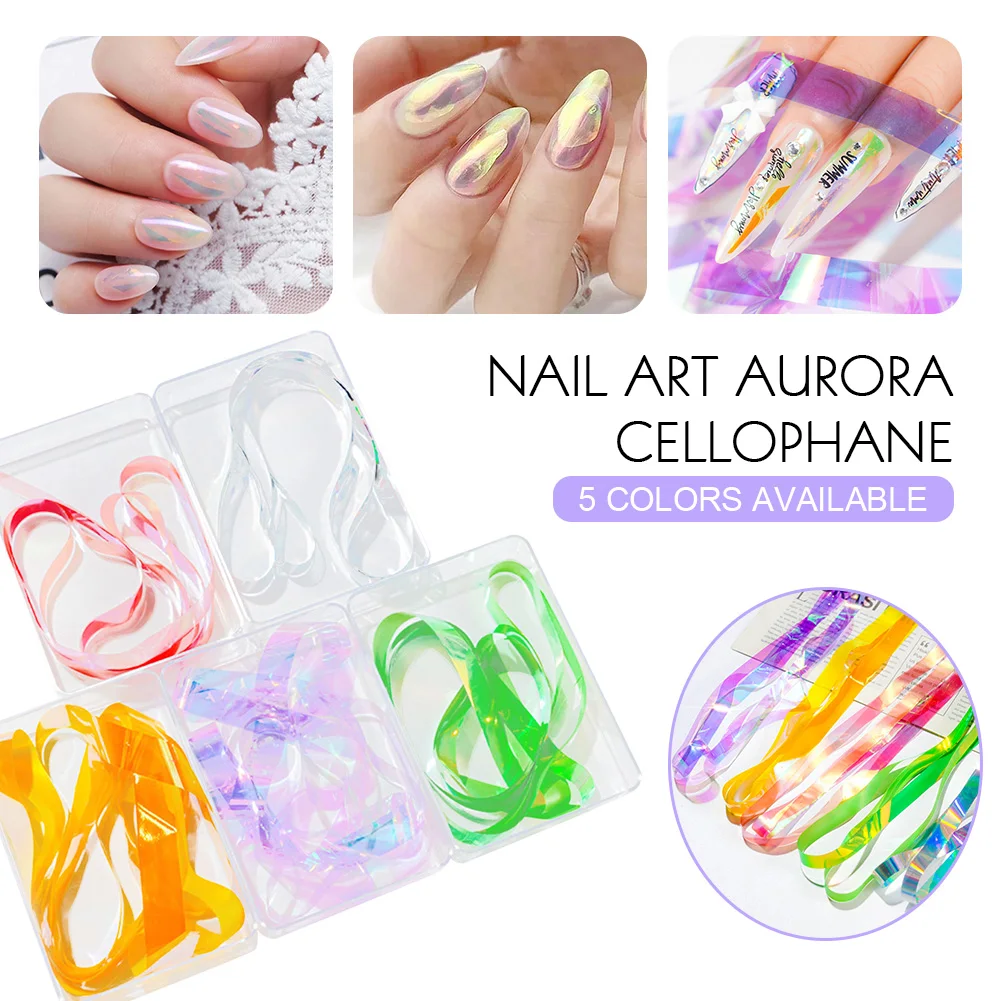 5 Colors New Aurora Glass Paper Ice Cube Nail Stickers Cellophane Gradient Candy Paper Nail Art Manicure Decoration
5 Colors New Aurora Glass Paper Ice Cube Nail Stickers Cellophane Gradient Candy Paper Nail Art Manicure Decoration