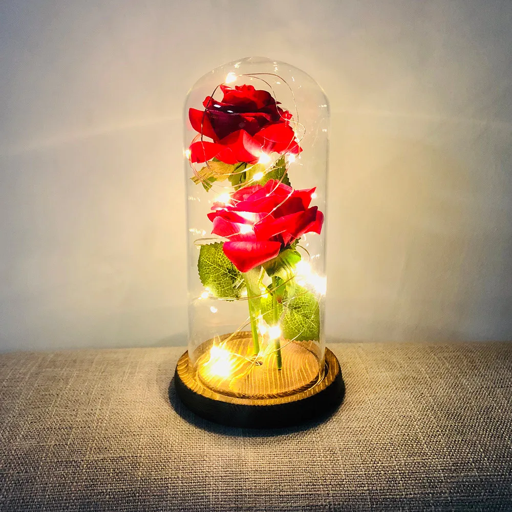 Romantic Immortal Flower Micro Landscape Rose Simulation Glass Shade Led Llight Holiday Gift Home Accessories Decor 2021#20 
Romantic Immortal Flower Micro Landscape Rose Simulation Glass Shade Led Llight Holiday Gift Home Accessories Decor 2021#20