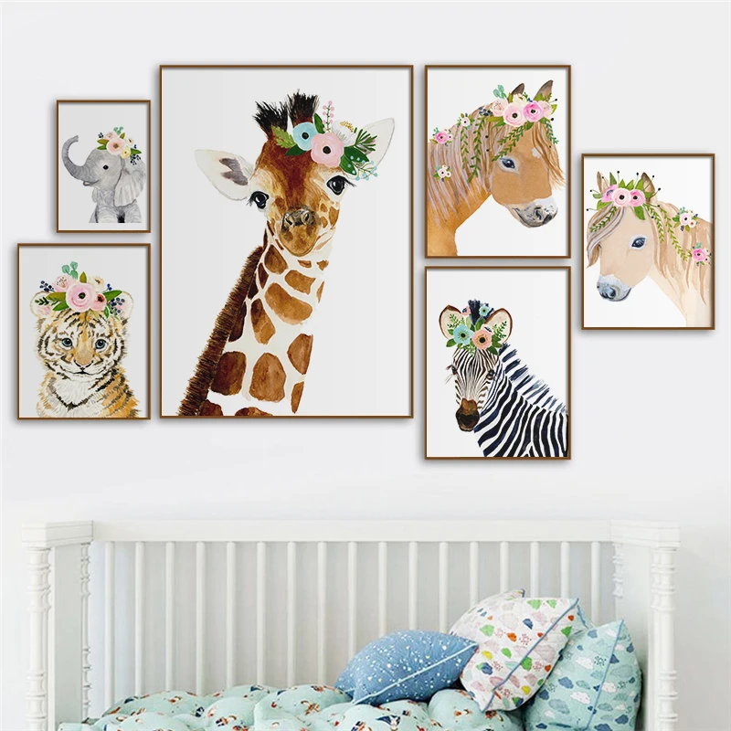 Lion Elephant Giraffe Zebra Horse Flower Leaf Jungle Animal Nordic Poster Print Wall Art Canvas Painting Kids Room Picture Decor
Lion Elephant Giraffe Zebra Horse Flower Leaf Jungle Animal Nordic Poster Print Wall Art Canvas Painting Kids Room Picture Decor