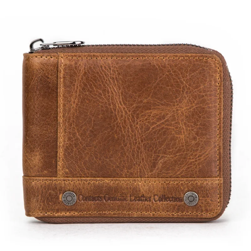 2020 Genuine Leather Men Wallets Vintage RFID Short Wallet Male Card Holder Hasp Cow Leather Wallet Men Purse Small Coin Purse
2020 Genuine Leather Men Wallets Vintage RFID Short Wallet Male Card Holder Hasp Cow Leather Wallet Men Purse Small Coin Purse