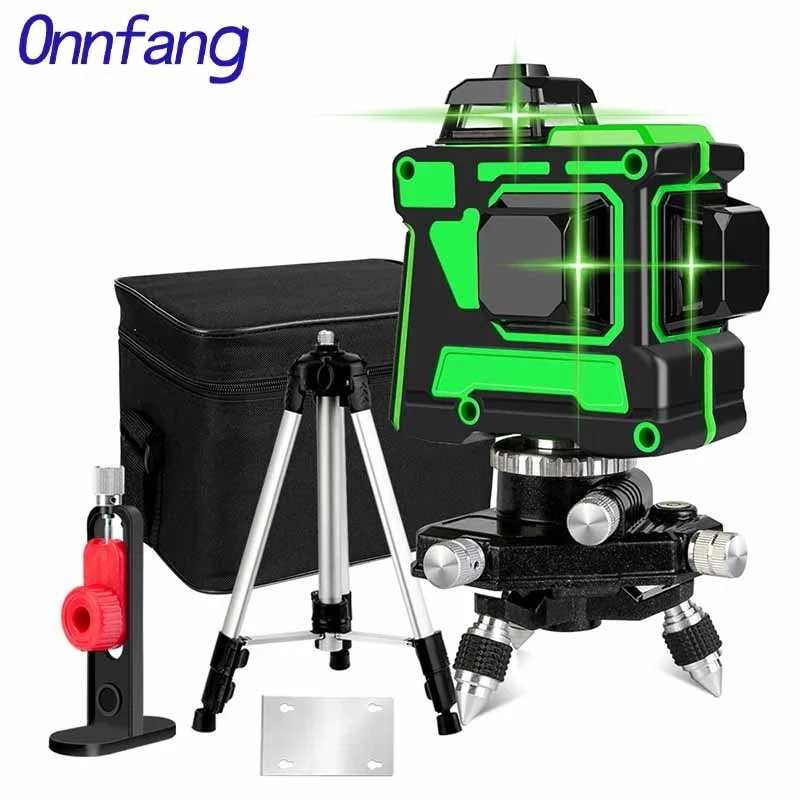 Onnfang 12 Lines 3D Green Laser Level Self-Leveling Laser Level 360 Horizontal And Vertical Cross Lines Green Laser Line
Onnfang 12 Lines 3D Green Laser Level Self-Leveling Laser Level 360 Horizontal And Vertical Cross Lines Green Laser Line