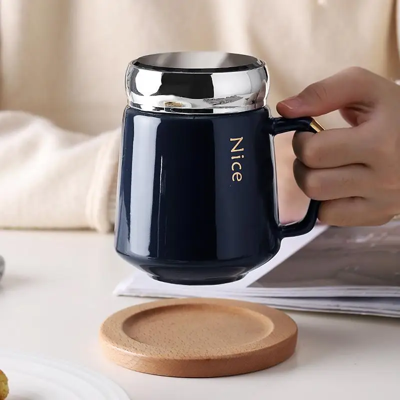 Home Life, Leisure And Office Ceramic Mug With Lid, Anti-fall And Heat Insulation Mug 
Home Life, Leisure And Office Ceramic Mug With Lid, Anti-fall And Heat Insulation Mug