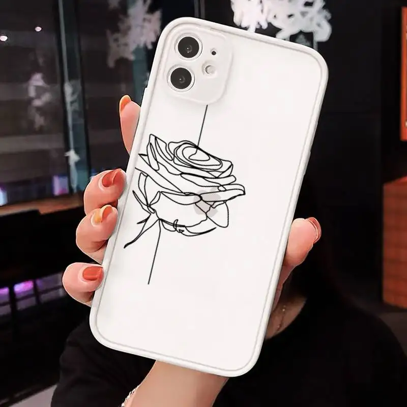 Love yourself Flower Abstract Art Line Phone Case matte transparent For iphone 7 8 11 12 plus mini x xs xr pro max cover
Love yourself Flower Abstract Art Line Phone Case matte transparent For iphone 7 8 11 12 plus mini x xs xr pro max cover
