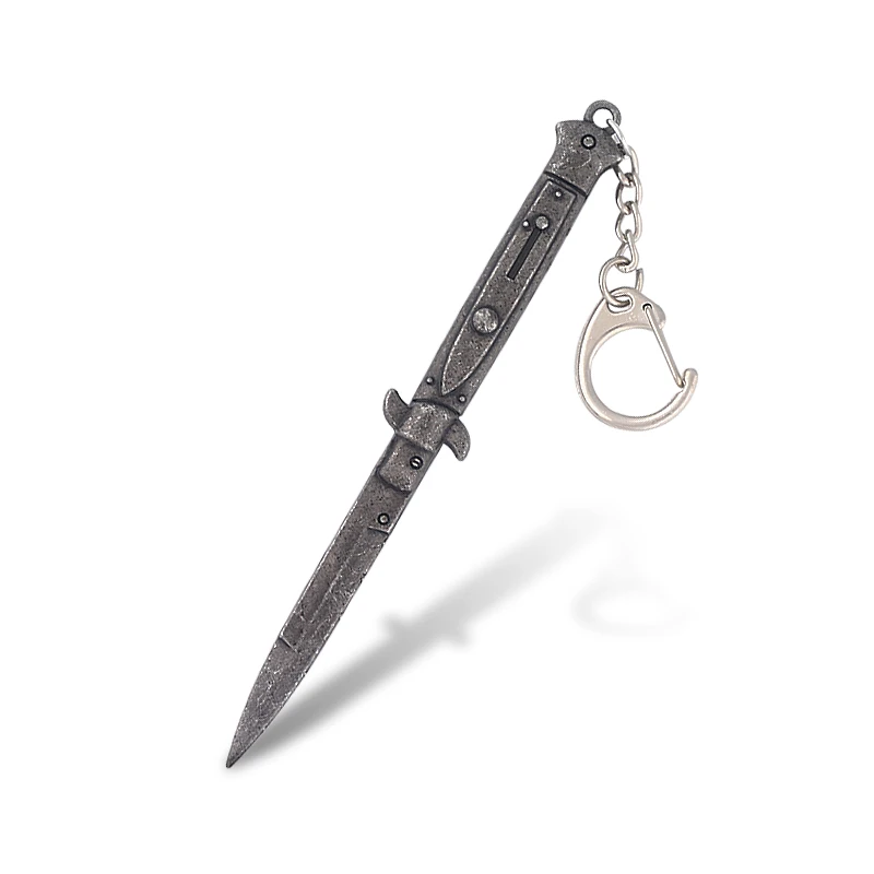 The Last of Us 2 Ellie Stiletto Knife Keychain Switchblade Machete Weapon Model Key Holder For Men Car Creative Metal Key chain
The Last of Us 2 Ellie Stiletto Knife Keychain Switchblade Machete Weapon Model Key Holder For Men Car Creative Metal Key chain