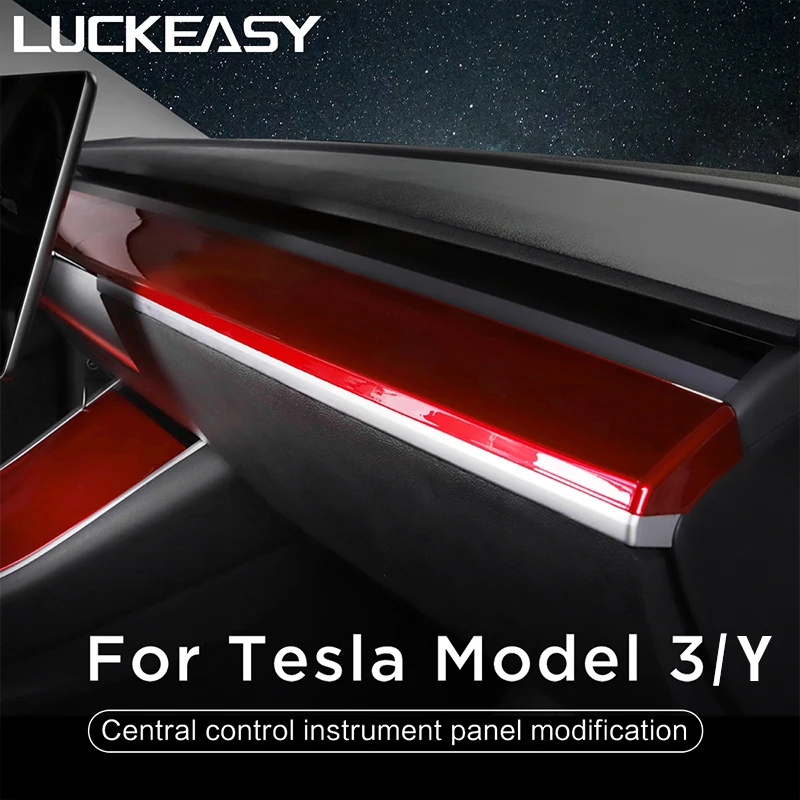 Для Tesla model3 модель Y 2017 2021 центральное управление отделка защита декоративные