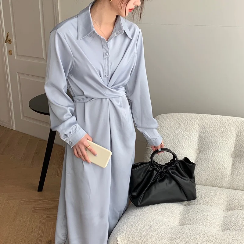 2021 New Women Elegant Cross Bandage Spring Long Shirt Dress High Waist Full Sleeve Sheath Split Hem
2021 New Women Elegant Cross Bandage Spring Long Shirt Dress High Waist Full Sleeve Sheath Split Hem