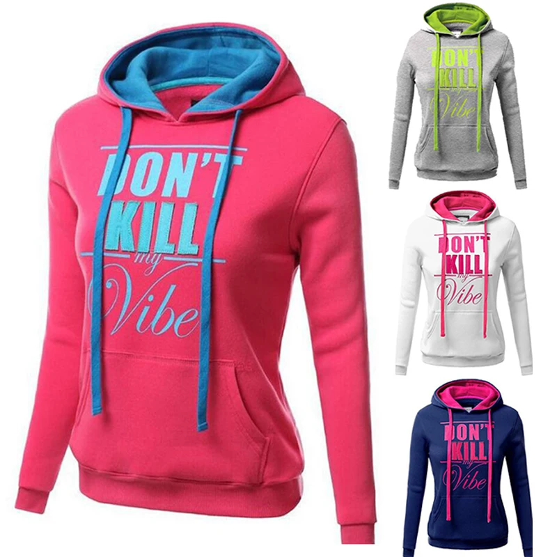 Letter Print Sweatshirt Drawstring Kangaroo Pocket Punk Hoodie Women Xxl Polerones 2021 Harajuku Punk Slim Fit Hoodie Pullover 
Letter Print Sweatshirt Drawstring Kangaroo Pocket Punk Hoodie Women Xxl Polerones 2021 Harajuku Punk Slim Fit Hoodie Pullover