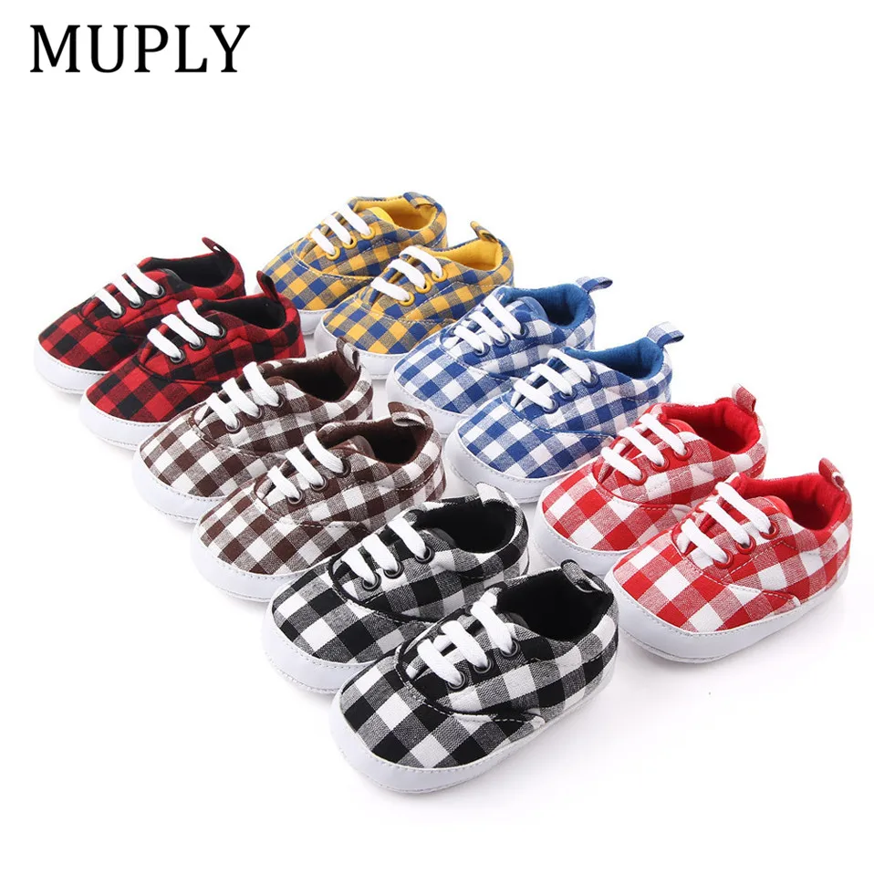 Classical Plaied Toddler First Walker Newborn Baby Shoes Boy Girl Soft Sole Canvas Soft Casual Sports Walking Crib Shoes
Classical Plaied Toddler First Walker Newborn Baby Shoes Boy Girl Soft Sole Canvas Soft Casual Sports Walking Crib Shoes