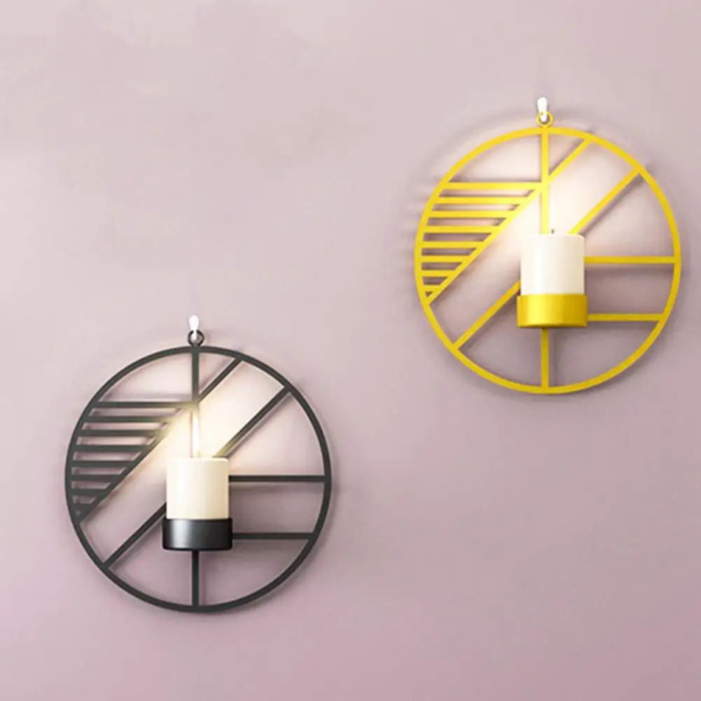 Candlestick Geometric Durable Iron Wall Mounted Candle Holder for Candlelight Dinner
Candlestick Geometric Durable Iron Wall Mounted Candle Holder for Candlelight Dinner