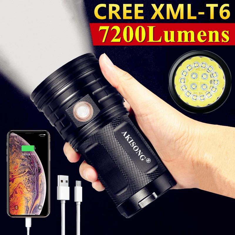 CREE XML-T6 мощный охотничий 3-18 светодиодный мощный яркий фонарик 18650 с USB-зарядкой, уличное освещение для кемпинга, тактический фонарь 
CREE XML-T6 мощный охотничий 3-18 светодиодный мощный яркий фонарик 18650 с USB-зарядкой, уличное освещение для кемпинга, тактический фонарь