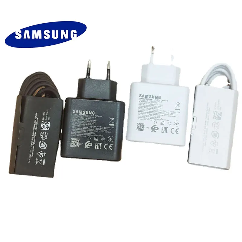 For Samsung S21 Note 20 10 A90 Super Fast Charger Cargador 25W EU Power Adapter For Galaxy Note20 S20 A91 A80 S10 5G TypeC Cable
For Samsung S21 Note 20 10 A90 Super Fast Charger Cargador 25W EU Power Adapter For Galaxy Note20 S20 A91 A80 S10 5G TypeC Cable