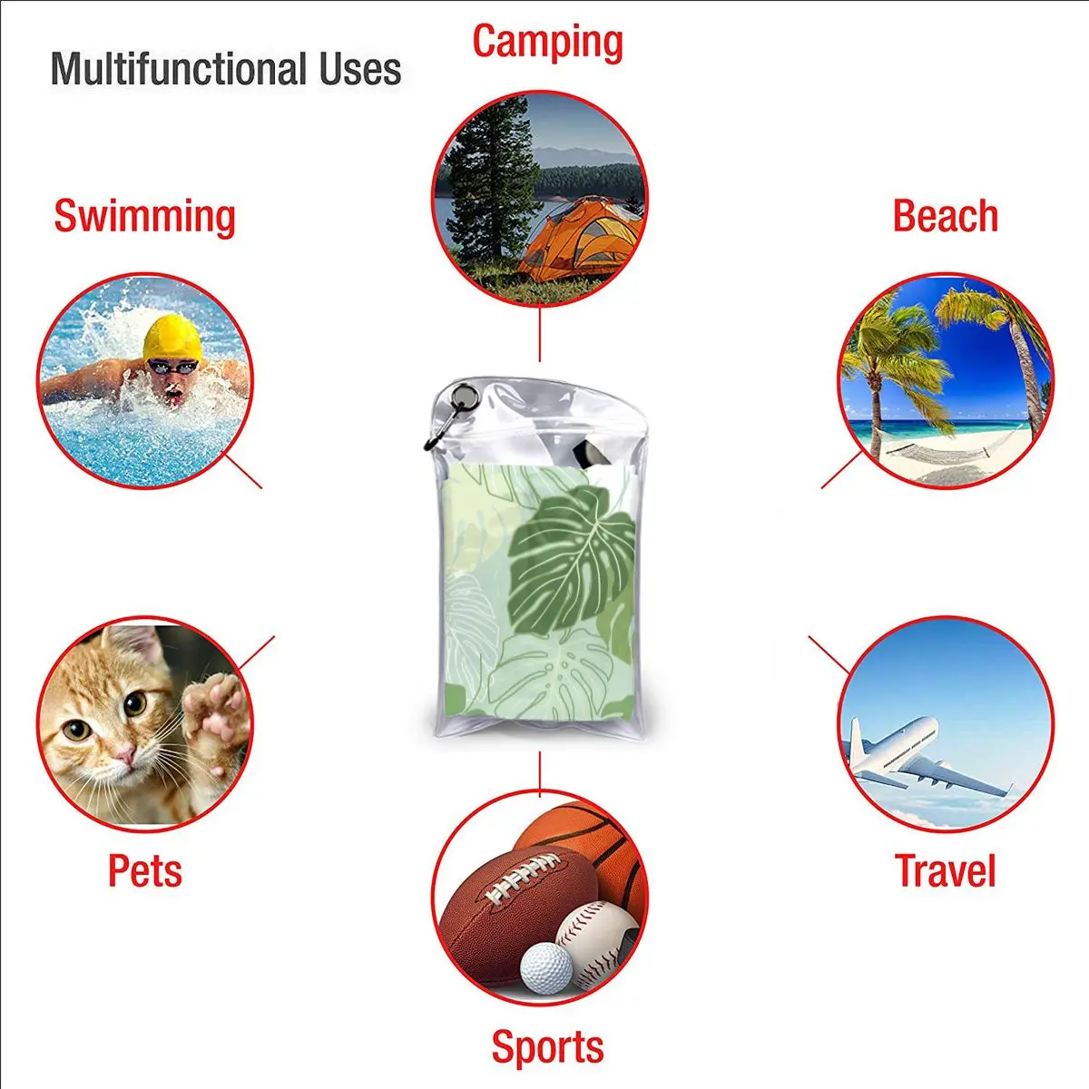 Quick Drying Pocket Towel Monstera Leaves Portable Water Absorbent Towel No Pilling Sports Bath Towel
Quick Drying Pocket Towel Monstera Leaves Portable Water Absorbent Towel No Pilling Sports Bath Towel