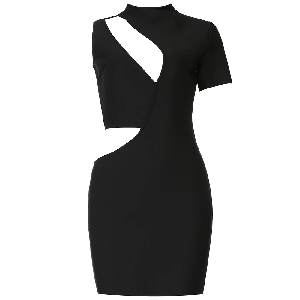 Bodycon Bandage Dress Hollow Out 2021 Summer Sexy One Shoulder Short Sleeve Celebrity Club Evening Party Mini Vestidos
Bodycon Bandage Dress Hollow Out 2021 Summer Sexy One Shoulder Short Sleeve Celebrity Club Evening Party Mini Vestidos
