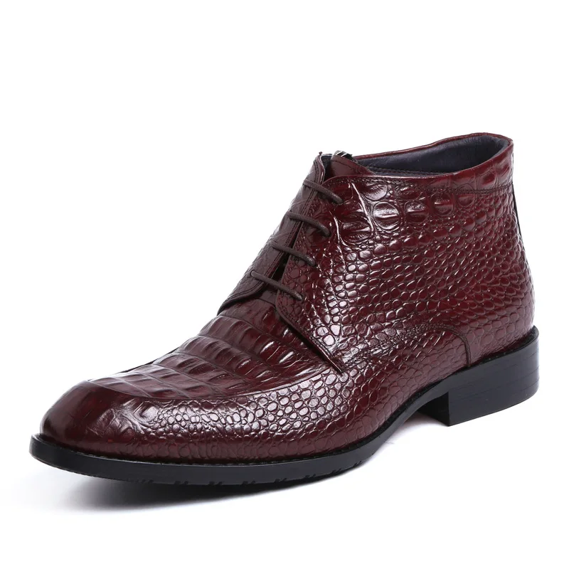 Retro Fashion Waterproof Genuine Leather High Quality Lace-Up Pointed Toe Business Ankle Oxford Plat Boots For Winter
Retro Fashion Waterproof Genuine Leather High Quality Lace-Up Pointed Toe Business Ankle Oxford Plat Boots For Winter
