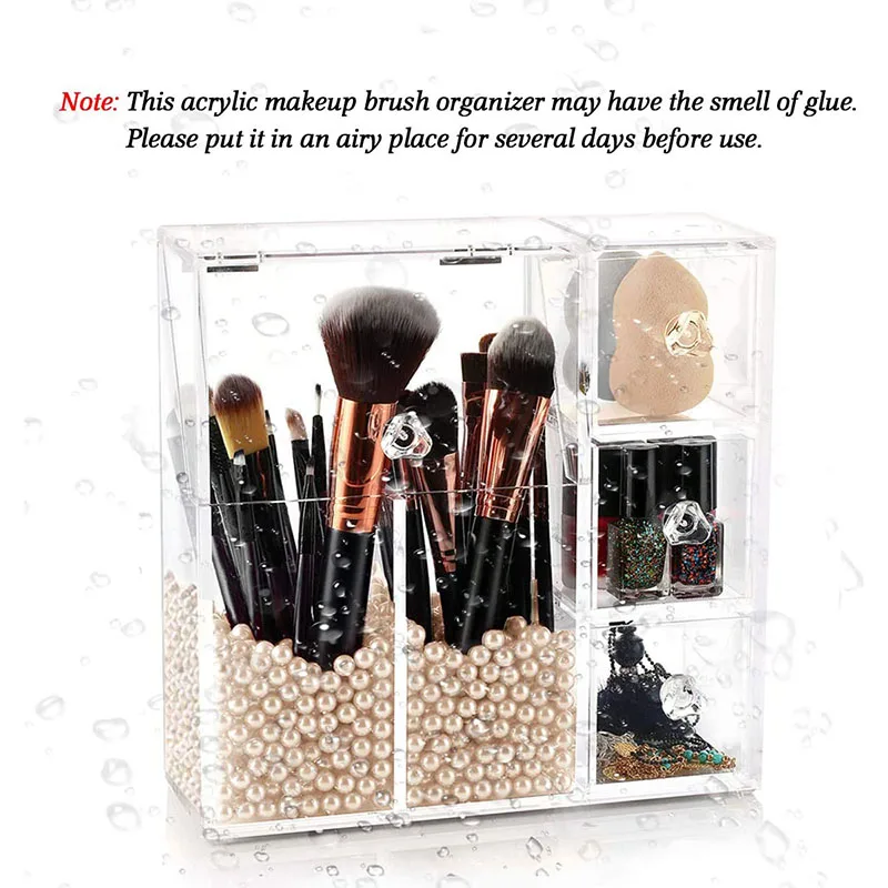 Desktop Dust-Proof Transparent Makeup Brush Bucket Eyebrow Pencil Finishing Dressing Box Cosmetic Brush Storage Bucket Acrylic 
Desktop Dust-Proof Transparent Makeup Brush Bucket Eyebrow Pencil Finishing Dressing Box Cosmetic Brush Storage Bucket Acrylic