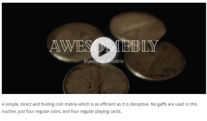 Awesomebly by Tae Sang -Magic tricks 
Awesomebly by Tae Sang -Magic tricks