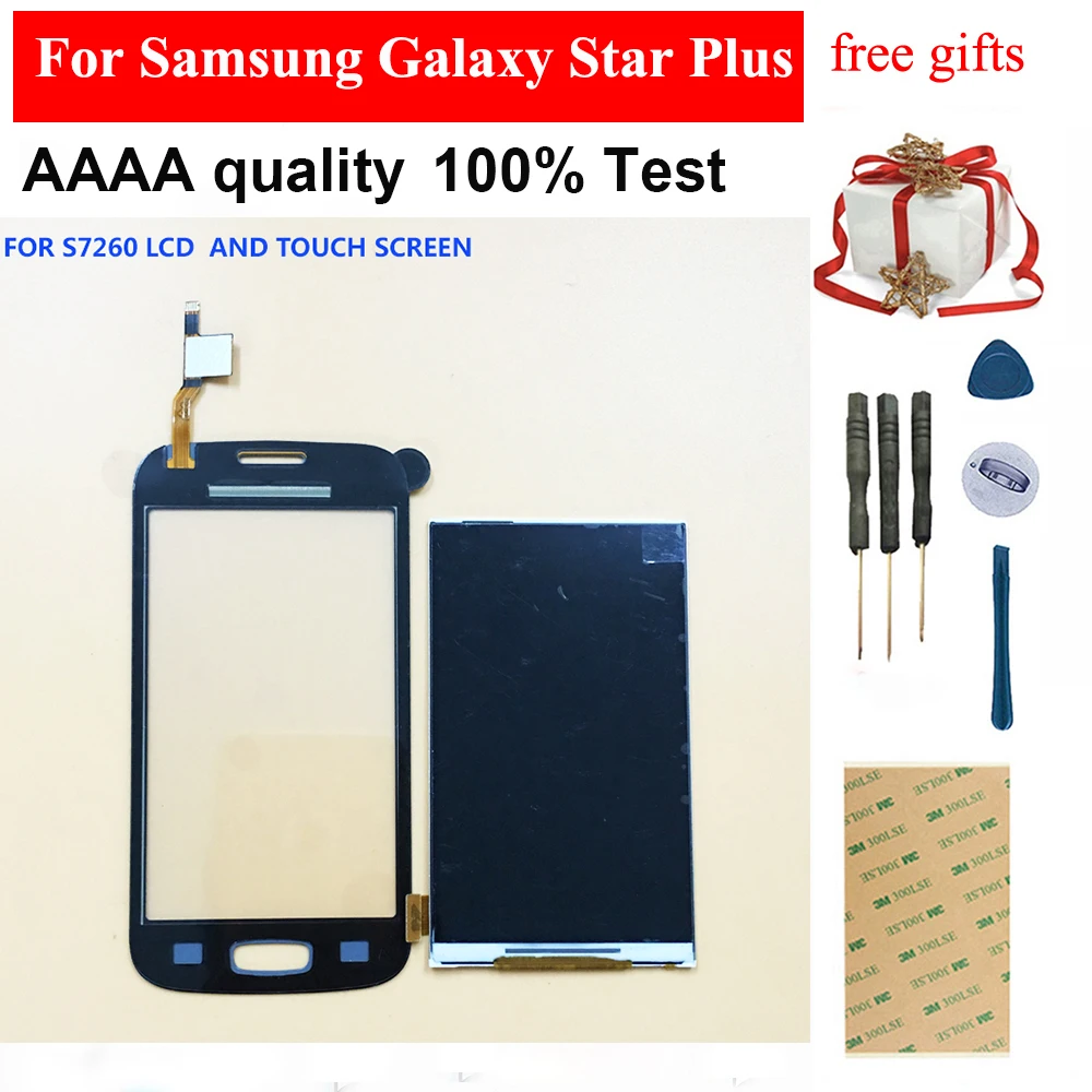 Для samsung Galaxy Star Plus GT S7260 S7262 Duos Черный/Белый сенсорный экран дигитайзер панель