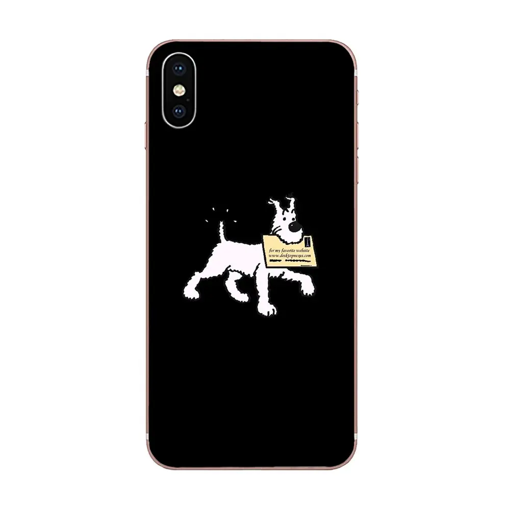 Для sony Xperia Z Z1 Z2 Z3 Z4 Z5 compact Mini M2 M4 M5 T3 E3 E5 XA XA1 XZ Premium Colorful Tintin Ddark Illustration Moon Dog | Мобильные