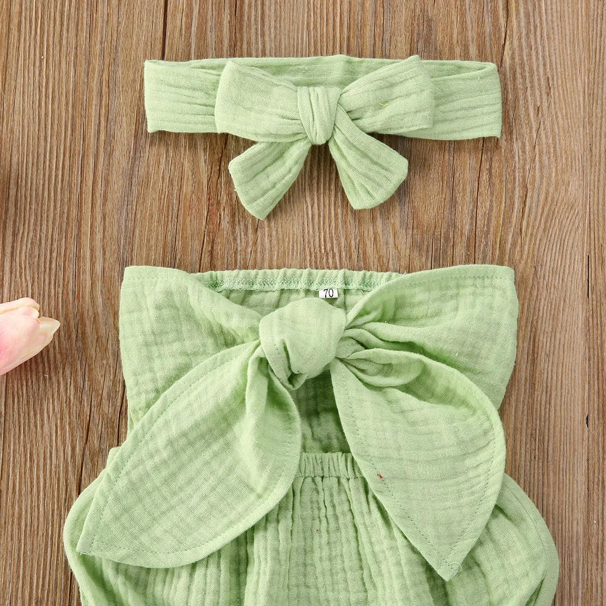 0-24M Infant Baby Girls Cute Romper Headband 2pcs Solid Bowknot Headband Sleeveless Jumpsuits Outfits 4 Colors
0-24M Infant Baby Girls Cute Romper Headband 2pcs Solid Bowknot Headband Sleeveless Jumpsuits Outfits 4 Colors