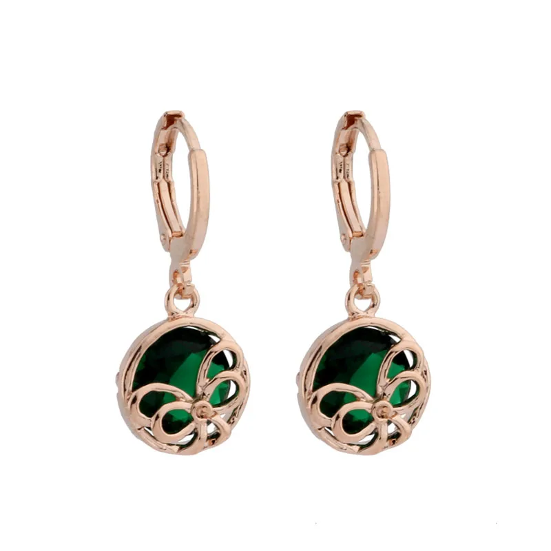 New Trend 585 Rose Gold Earrings 8mm Round Cubic Zirconia Dangle Earrings For Women Girl's Wedding Party Jewelry Gift
New Trend 585 Rose Gold Earrings 8mm Round Cubic Zirconia Dangle Earrings For Women Girl's Wedding Party Jewelry Gift