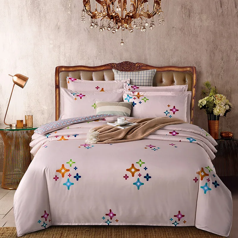 Classic Bedding Set Quilt Cover Pillowcase Duvet Cover Sets Gray King Queen Double Single Full Size Bed Linens Pink Star
Classic Bedding Set Quilt Cover Pillowcase Duvet Cover Sets Gray King Queen Double Single Full Size Bed Linens Pink Star
