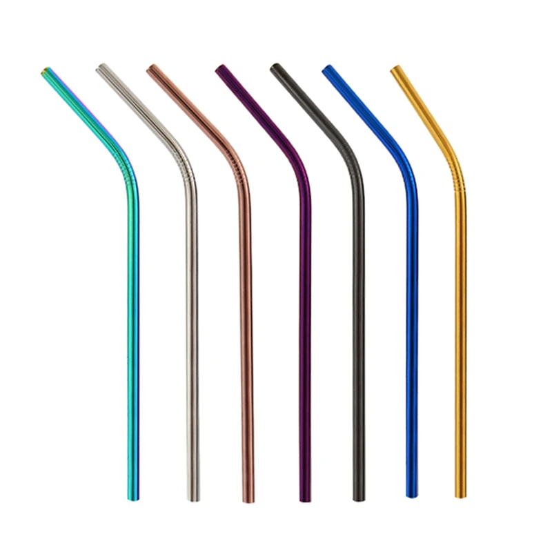 Metal Reusable 304 Stainless Steel Straws Straight Bent Drinking Straw With Case Cleaning Brush Set Party Bar accessory
Metal Reusable 304 Stainless Steel Straws Straight Bent Drinking Straw With Case Cleaning Brush Set Party Bar accessory
