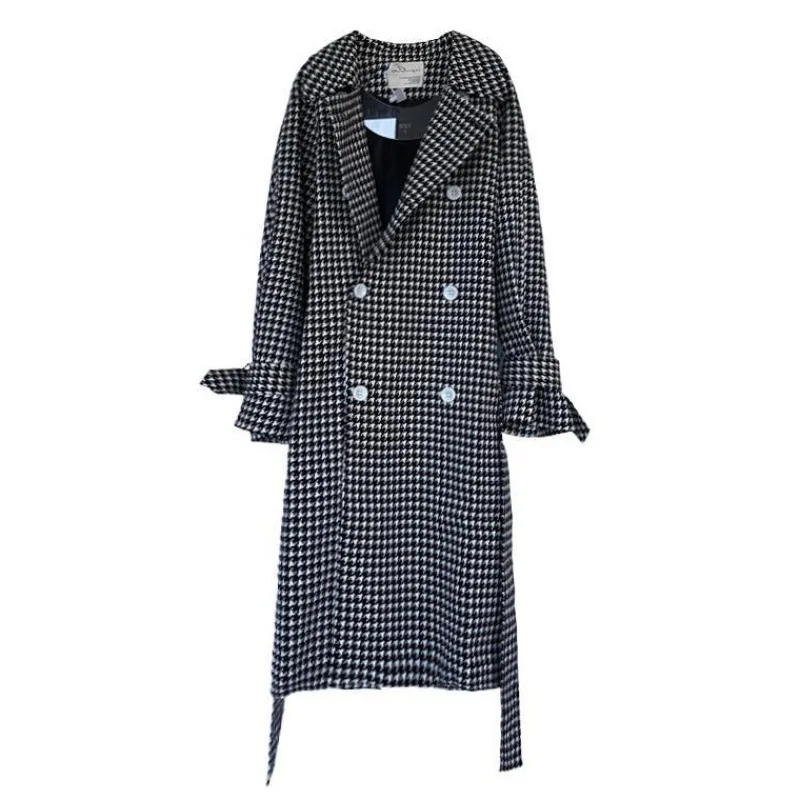 Women Elegant Long Plaid Coat With Belt Solid Color Long Sleeve Chic Outerwear Ladies Overcoat Autumn Winter 2020 Plus Size
Women Elegant Long Plaid Coat With Belt Solid Color Long Sleeve Chic Outerwear Ladies Overcoat Autumn Winter 2020 Plus Size