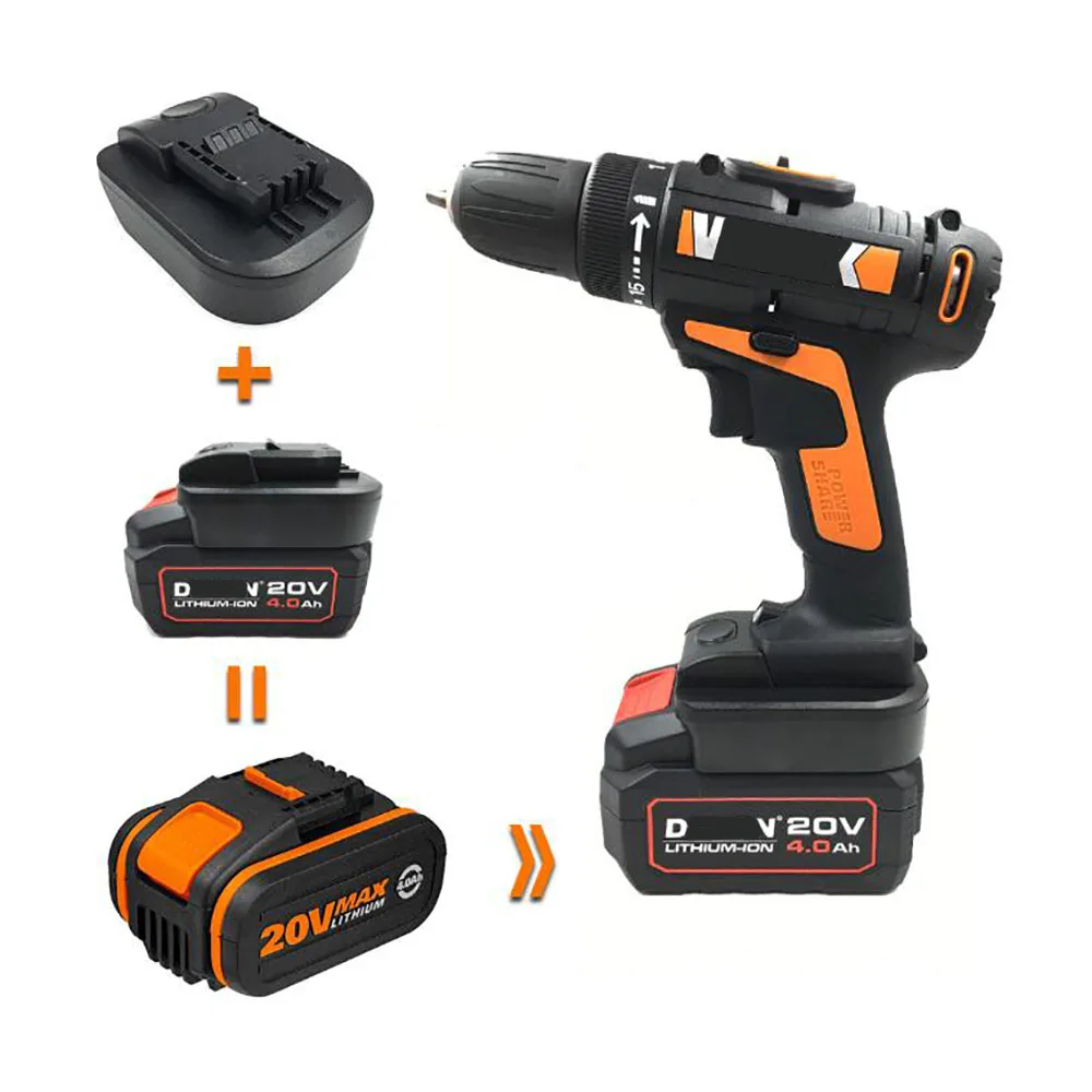 dawupine DVB18OWL Adapter Converter Can use Devon 20V Li-ion Battery on Worx Orange Small Foot Electric Power Tools
dawupine DVB18OWL Adapter Converter Can use Devon 20V Li-ion Battery on Worx Orange Small Foot Electric Power Tools