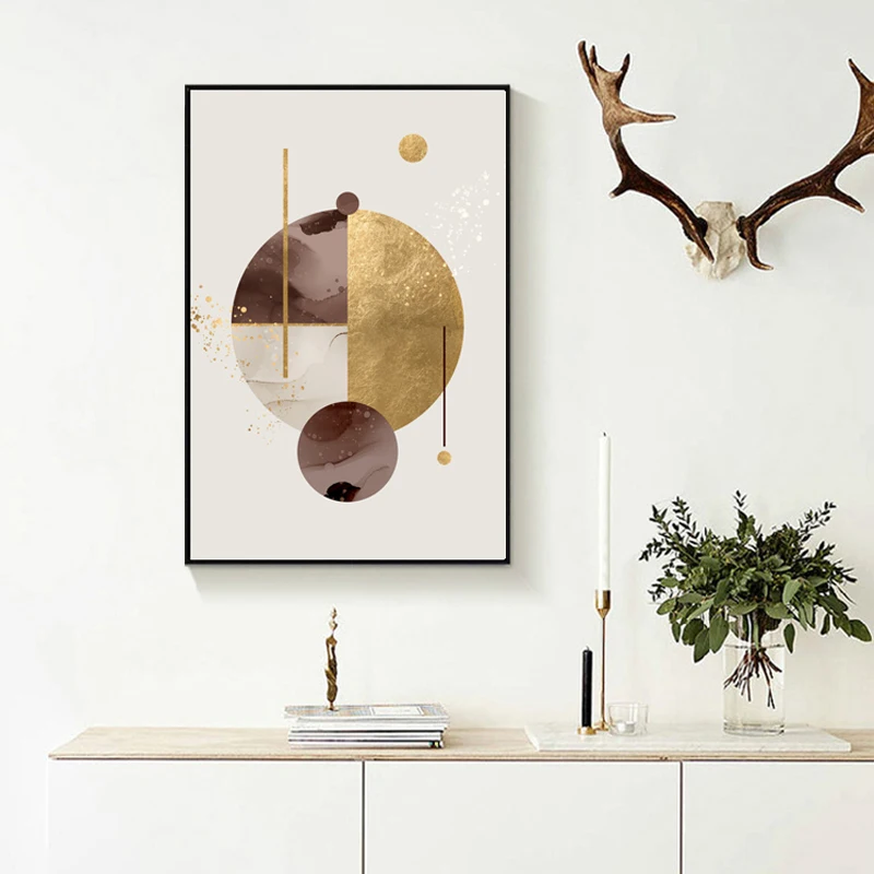 Abstract Canvas Geometric Gold Circle Art Wall Art Canvas Posters and Prints Decorative Picture Modern Home Decoration
Abstract Canvas Geometric Gold Circle Art Wall Art Canvas Posters and Prints Decorative Picture Modern Home Decoration