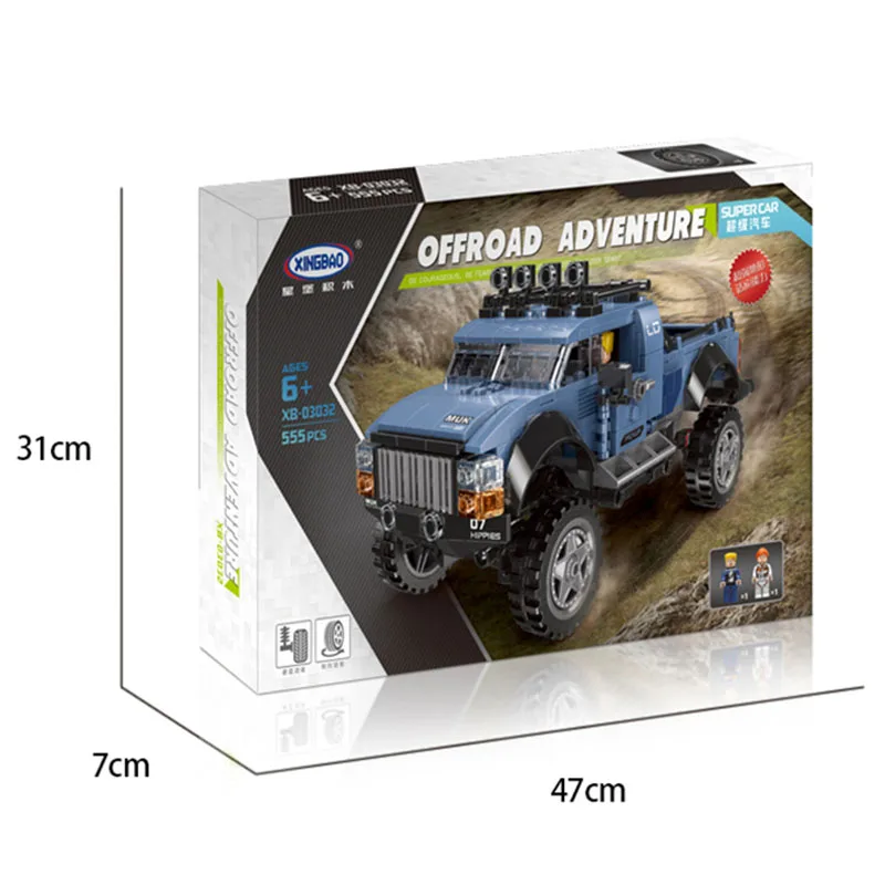 Xingbao 03032 555PCS Building Blocks Toys City Super Pickup Truck Engineering Car vehicle Offroad Adventure Boys Childrens
Xingbao 03032 555PCS Building Blocks Toys City Super Pickup Truck Engineering Car vehicle Offroad Adventure Boys Childrens
