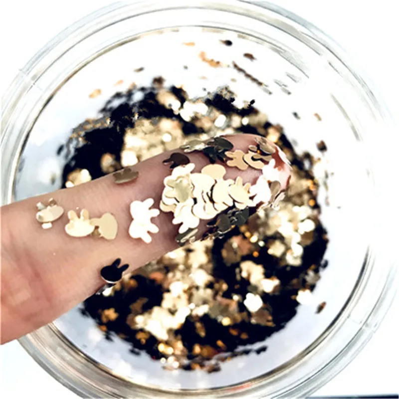 10g 4mm Ultrathin Rabbit Head Paillettes Loose Sequins for Crafts Glitter Nails Art Decoration Sequin DIY Sewing Accessories
10g 4mm Ultrathin Rabbit Head Paillettes Loose Sequins for Crafts Glitter Nails Art Decoration Sequin DIY Sewing Accessories