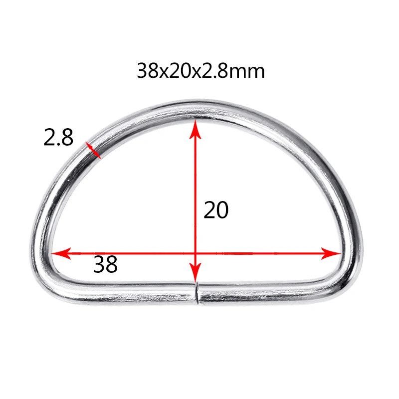 20PCS Metal D Ring Buckle Webbing 10-38mm Backpack Bag Shoes Parts Leather Craft Strap Pets Collar DIY Sewing Accessories
20PCS Metal D Ring Buckle Webbing 10-38mm Backpack Bag Shoes Parts Leather Craft Strap Pets Collar DIY Sewing Accessories