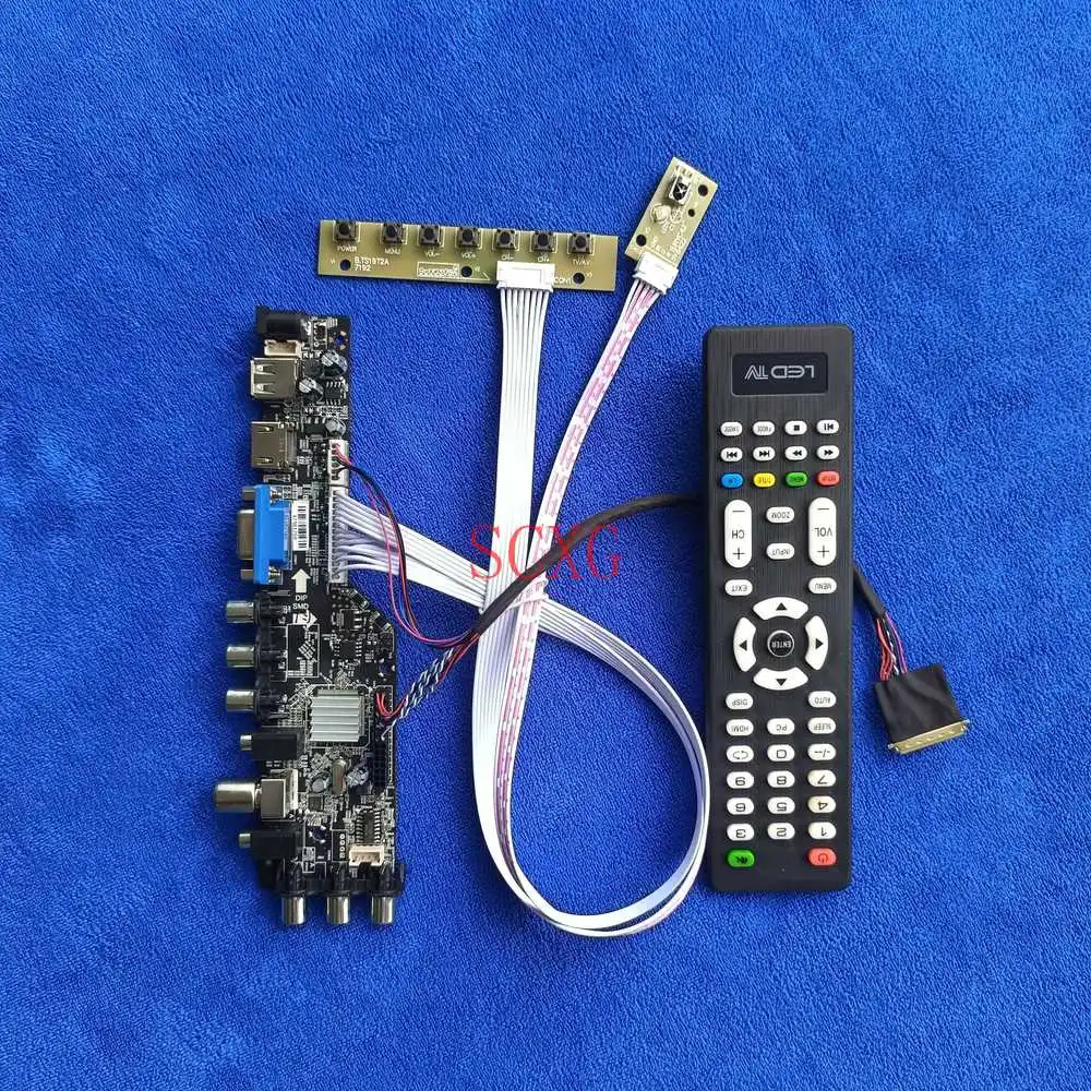 Screen controller board DIY Kit 1024*600 40 Pin LVDS LCD LED DVB AV VGA USB HDMI-compatible Fit HT101WSB/LP101WSA Digital signal
Screen controller board DIY Kit 1024*600 40 Pin LVDS LCD LED DVB AV VGA USB HDMI-compatible Fit HT101WSB/LP101WSA Digital signal