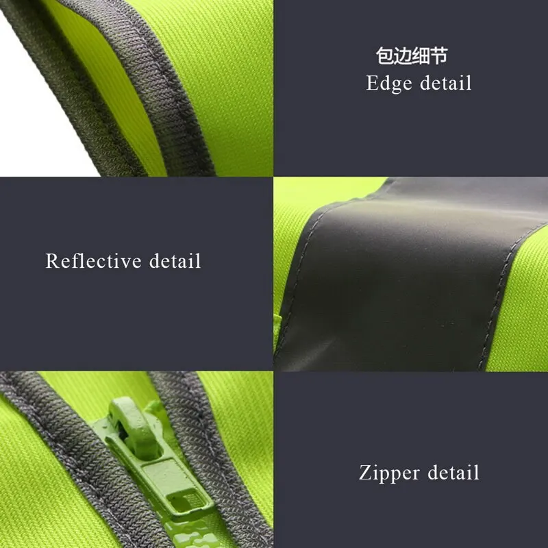 WorkWear Uniforms 4 Pockets Class 2 High Visibility Zipper Front Safety Vest With Reflective Strips Washable Comfortable L-2XL
WorkWear Uniforms 4 Pockets Class 2 High Visibility Zipper Front Safety Vest With Reflective Strips Washable Comfortable L-2XL