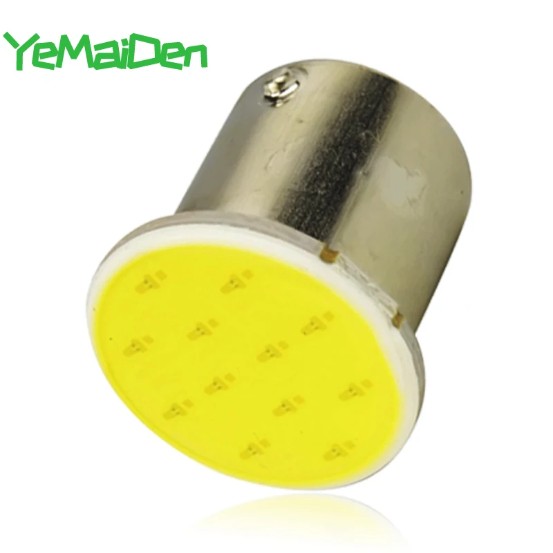 1x BAY15D 1157 светодиодный COB 7000K 12 SMD в супер яркий BA15S 1156 светильник задний фонарь стоп