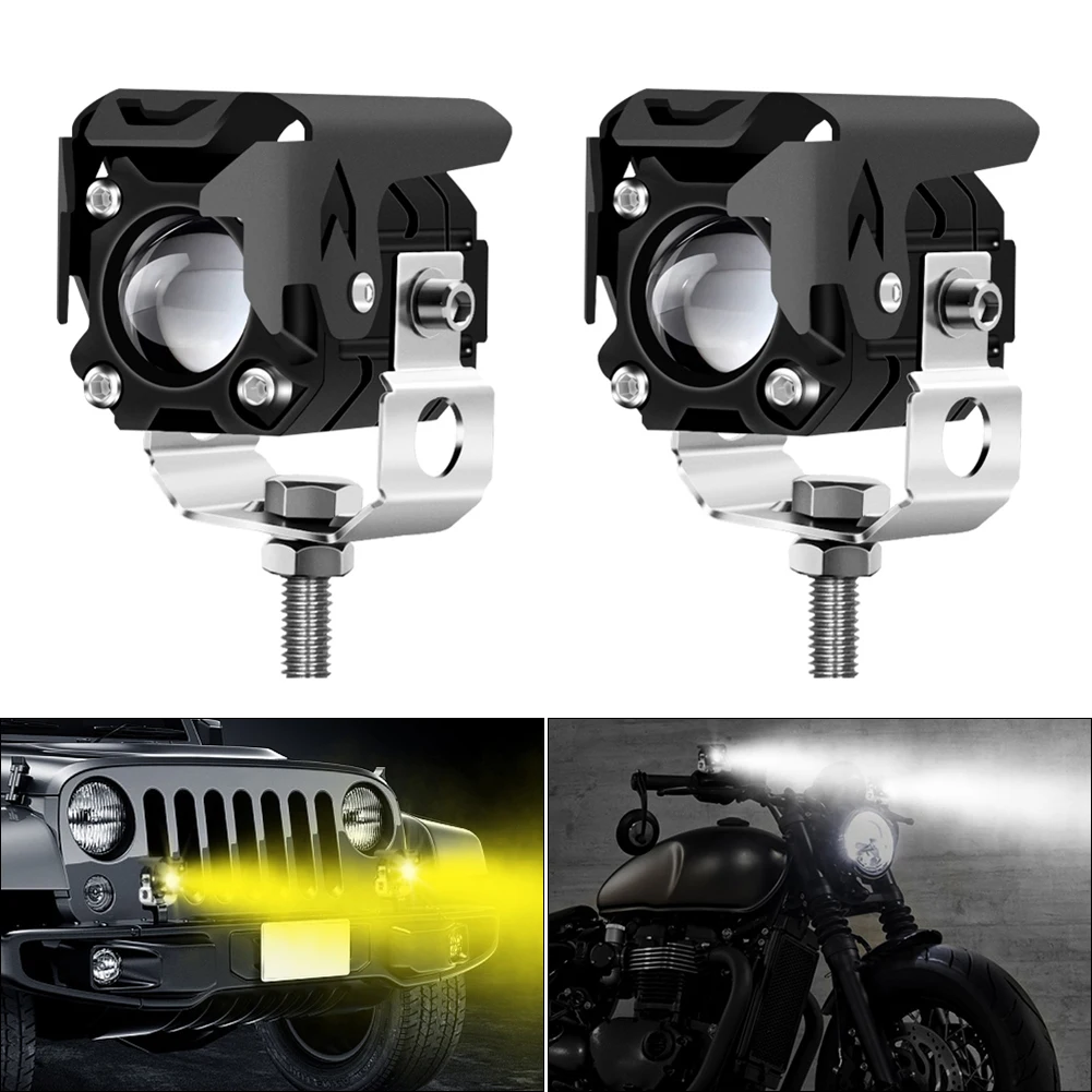 2PCS Universal LED Motorcycle Lights White-Amber External Auxiliary Work Lights LED Motorcycle Spotlights Waterproof Headlights
2PCS Universal LED Motorcycle Lights White-Amber External Auxiliary Work Lights LED Motorcycle Spotlights Waterproof Headlights