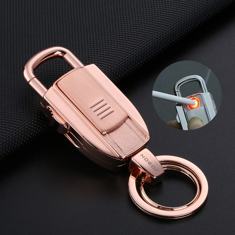 

Luxury Creative Cigarette Lighter Men Keychain Car KeyChains Multifunction Key Rings Holder Luxury Fathers Day Gift High Quality