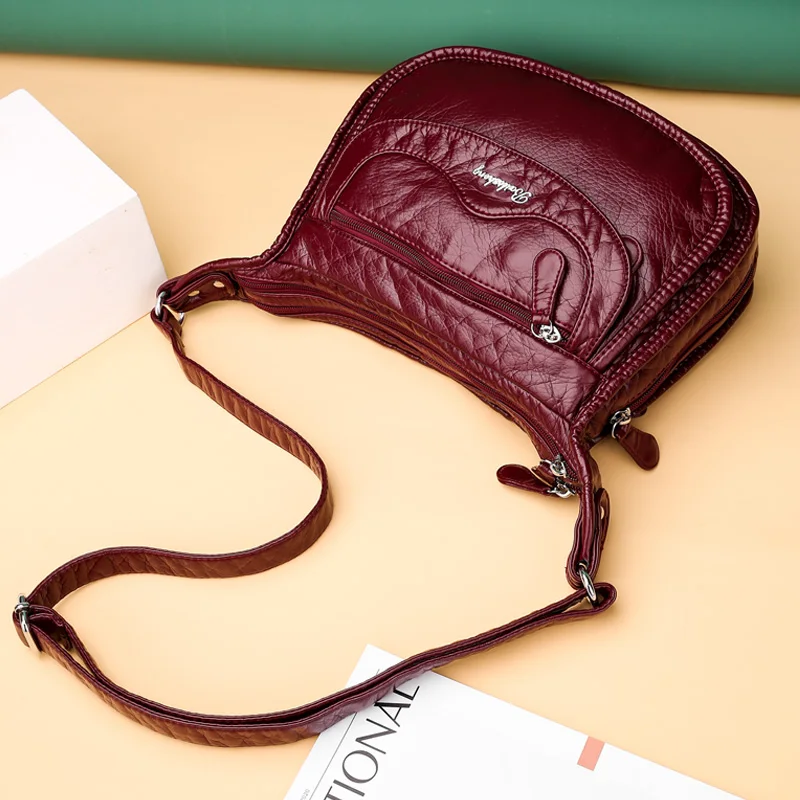 Новая мягкая кожаная роскошная сумка женские дизайнерские сумки через плечо для