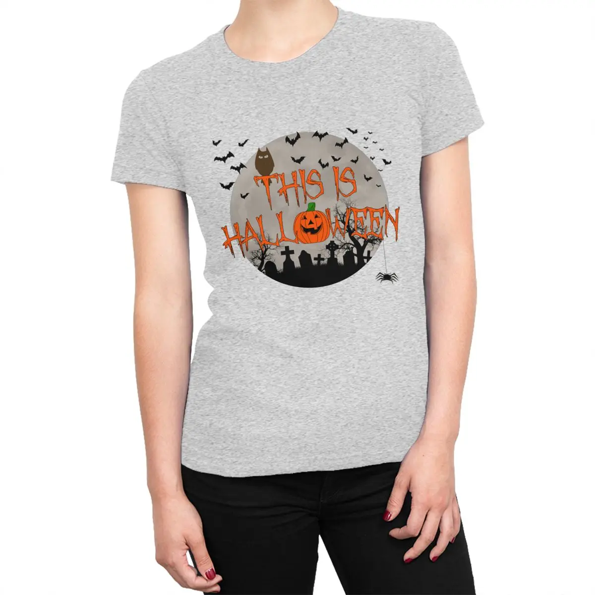 Vintage This Is Halloween T-Shirts Women's Round Collar Cotton T Shirts Horror Ghost Short Sleeve Female Tees New Arrival Tops
Vintage This Is Halloween T-Shirts Women's Round Collar Cotton T Shirts Horror Ghost Short Sleeve Female Tees New Arrival Tops