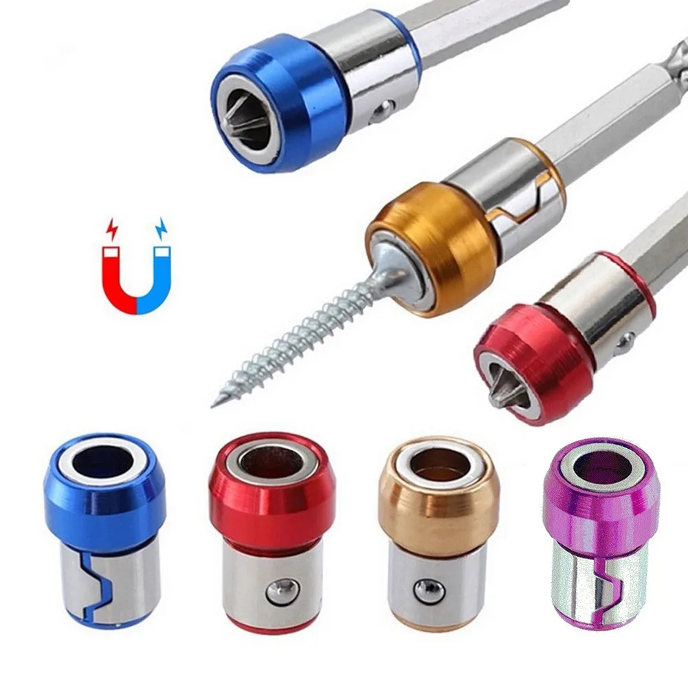 4pcs 6.35mm Screwdriver Magnetic Ring Metal Steel Screwdriver Bit Head Anti-Corrosion Strong Magnetizer Screws Ring 21x15mm
4pcs 6.35mm Screwdriver Magnetic Ring Metal Steel Screwdriver Bit Head Anti-Corrosion Strong Magnetizer Screws Ring 21x15mm