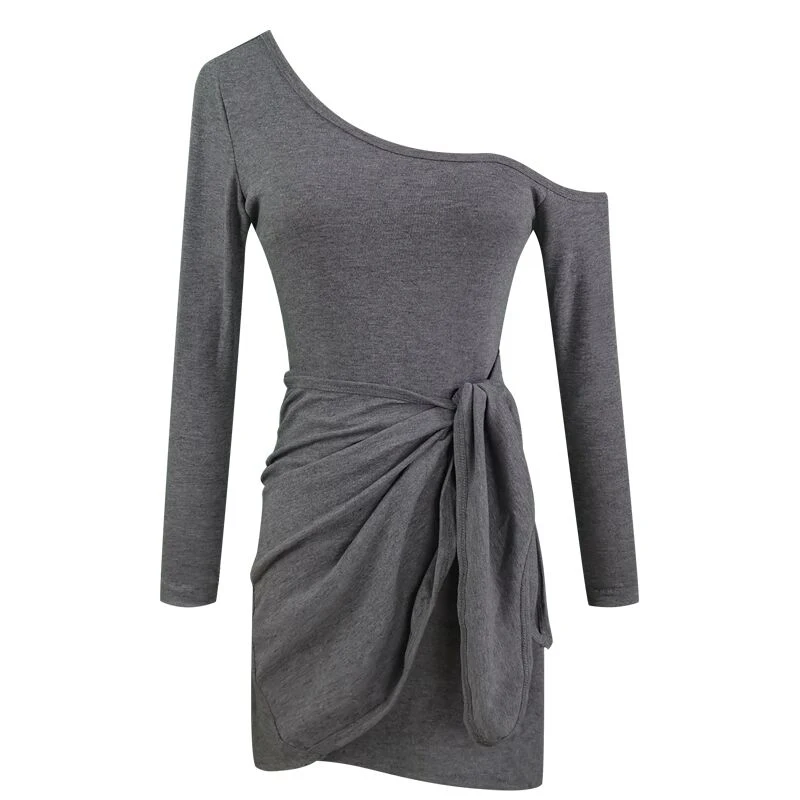 Fashion Women's Autumn Dress 2021 New Sexy Off-the-shoulder One-step Skirt Slim Lace-up Hip Dress Long Sleeve Black Female Dress
Fashion Women's Autumn Dress 2021 New Sexy Off-the-shoulder One-step Skirt Slim Lace-up Hip Dress Long Sleeve Black Female Dress