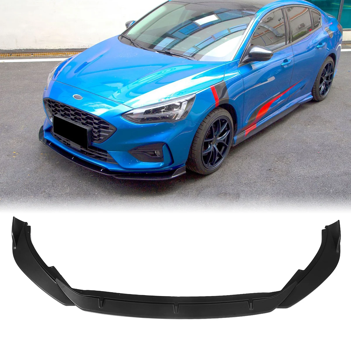 3PCS Front Bumper Lip Lower Splitter Spoiler Body Kit Guard For Ford Focus ST 2019-2021 Car Styling Black Carbon Fiber Look
3PCS Front Bumper Lip Lower Splitter Spoiler Body Kit Guard For Ford Focus ST 2019-2021 Car Styling Black Carbon Fiber Look