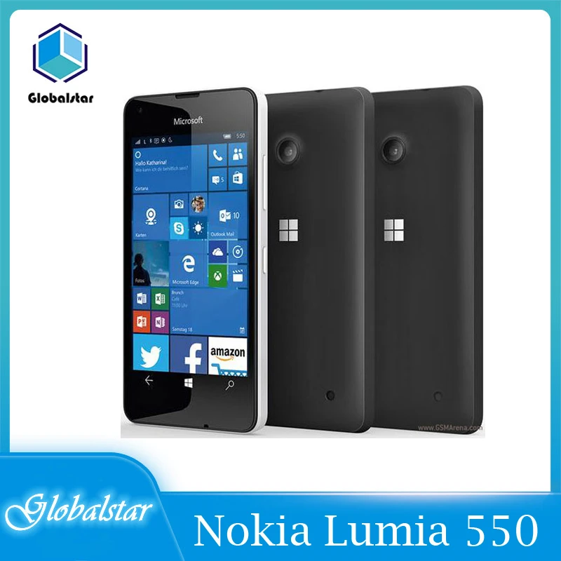 

Nokia Lumia 550 Refurbished Original Lumia 550 8MP Camera Quad-core 8GB ROM 1GB RAM mobile phone LTE FDD 4G 4.7" 1280x720 pixel