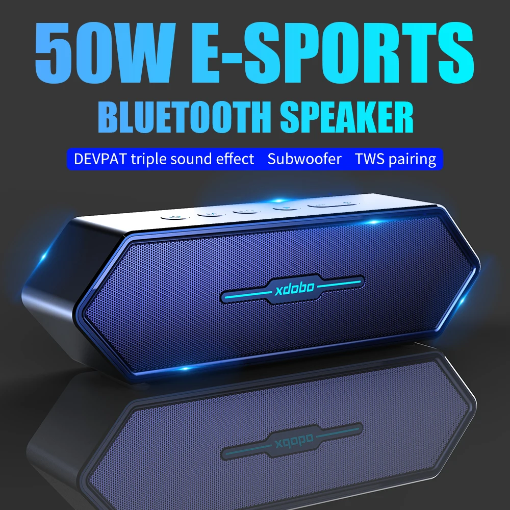 Водонепроницаемая Bluetooth-Колонка Xdobo 50 Вт беспроводной сабвуфер динамик с басами