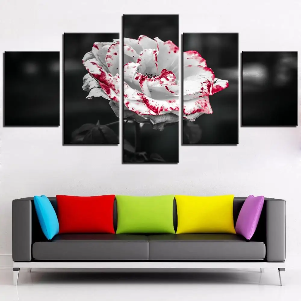 5 Panel Canvas Whiter Rose Flowers Painting Print Modular Poster Wall Art HD Pictures Home Decor Artwork For Bedroom Framework
5 Panel Canvas Whiter Rose Flowers Painting Print Modular Poster Wall Art HD Pictures Home Decor Artwork For Bedroom Framework