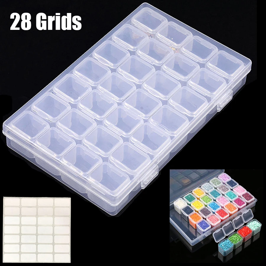28 Grids Dismountable Diamond Embroidery Accessories Diamond Painting Boxes Cross Stitch Cases Storage Box Organizer
28 Grids Dismountable Diamond Embroidery Accessories Diamond Painting Boxes Cross Stitch Cases Storage Box Organizer