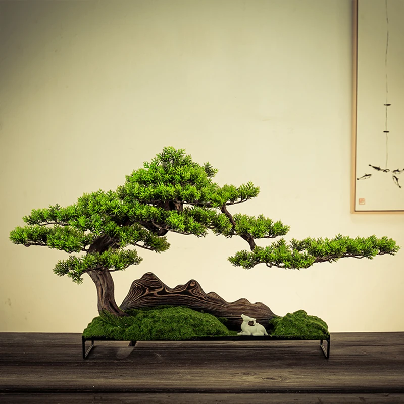Home Decor Simulated Welcome Pine Bonsai Porch Living Room Decoration Indoor Pseudopotted Green Plant Tabletop Ornaments Gifts
Home Decor Simulated Welcome Pine Bonsai Porch Living Room Decoration Indoor Pseudopotted Green Plant Tabletop Ornaments Gifts