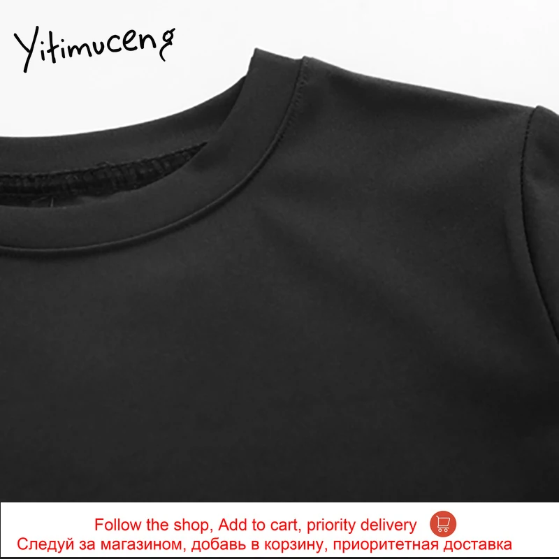 Yitimuceng Irregular Diamonds Ruffles Mini Dresses Women O-Neck A-Line Solid Black 2021 Summer Spring Korean Fashion New Dress
Yitimuceng Irregular Diamonds Ruffles Mini Dresses Women O-Neck A-Line Solid Black 2021 Summer Spring Korean Fashion New Dress