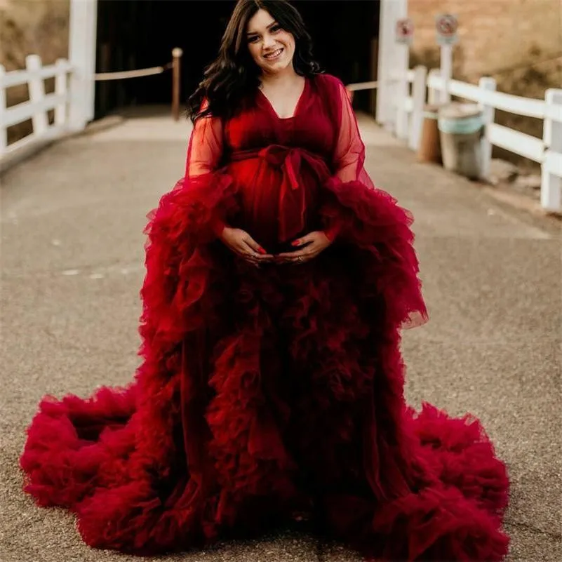 Maternity Ruffles Maternity Dress Lush Puffy Dress Tulle Robes For Photo Shoot Dress Long Sleeves vestidos 2021 Robes
Maternity Ruffles Maternity Dress Lush Puffy Dress Tulle Robes For Photo Shoot Dress Long Sleeves vestidos 2021 Robes
