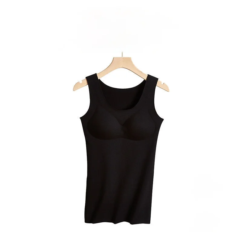 Women 2021 Autumn Winter Fashion Thickened Warm Vest Tops Female Underwear Tank Tops Ladies Slim Bra Sleeveless Tops E78
Women 2021 Autumn Winter Fashion Thickened Warm Vest Tops Female Underwear Tank Tops Ladies Slim Bra Sleeveless Tops E78